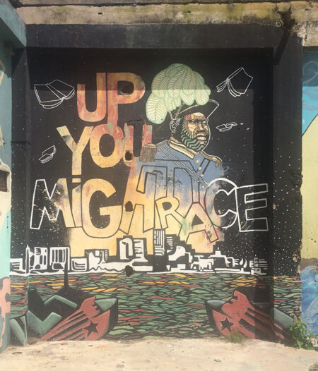 Marcus Garvey, Up You Might Race, Fleet Street mural, Kingston, Jamaica